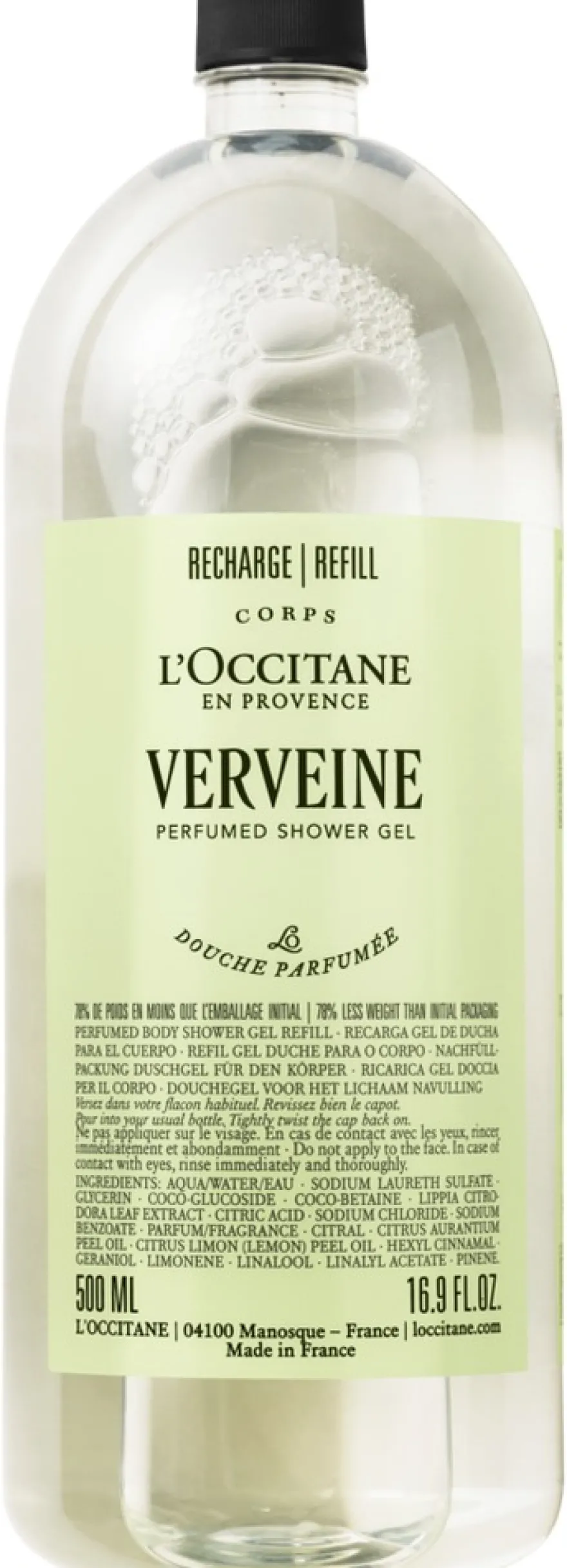 L'Occitane en Provence Verveine (Verbena) Shower Gel refill 500ml