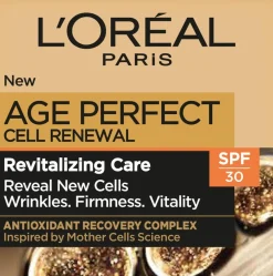 L'Oréal Paris Age Perfect Cell Renewal elinvoimaisuutta antava anti-age päivävoide SK30 50 ml