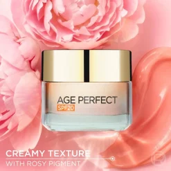 L'Oréal Paris Age Perfect Rosy Glow päivävoide SPF20 normaalille iholle 50 ml