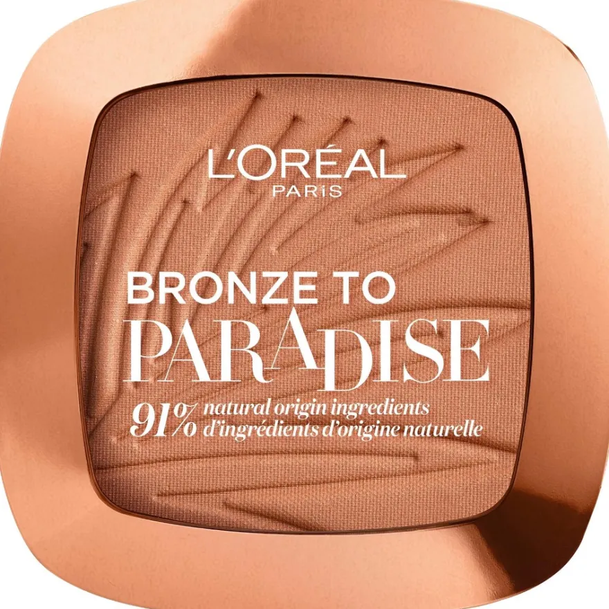 L'Oréal Paris Bronze to Paradise 02 Baby One More Tan aurinkopuuteri 9 g