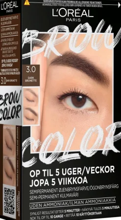 L'Oréal Paris Brow Color Kit 3.0 Dark Brunette kulmaväri 30ml