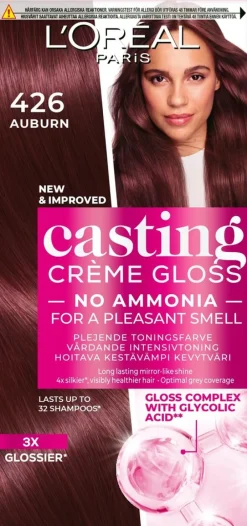 L'Oréal Paris Casting Crème Gloss 426 Auburn semi-permanent hiusväri normaaleille hiuksille 1 pce