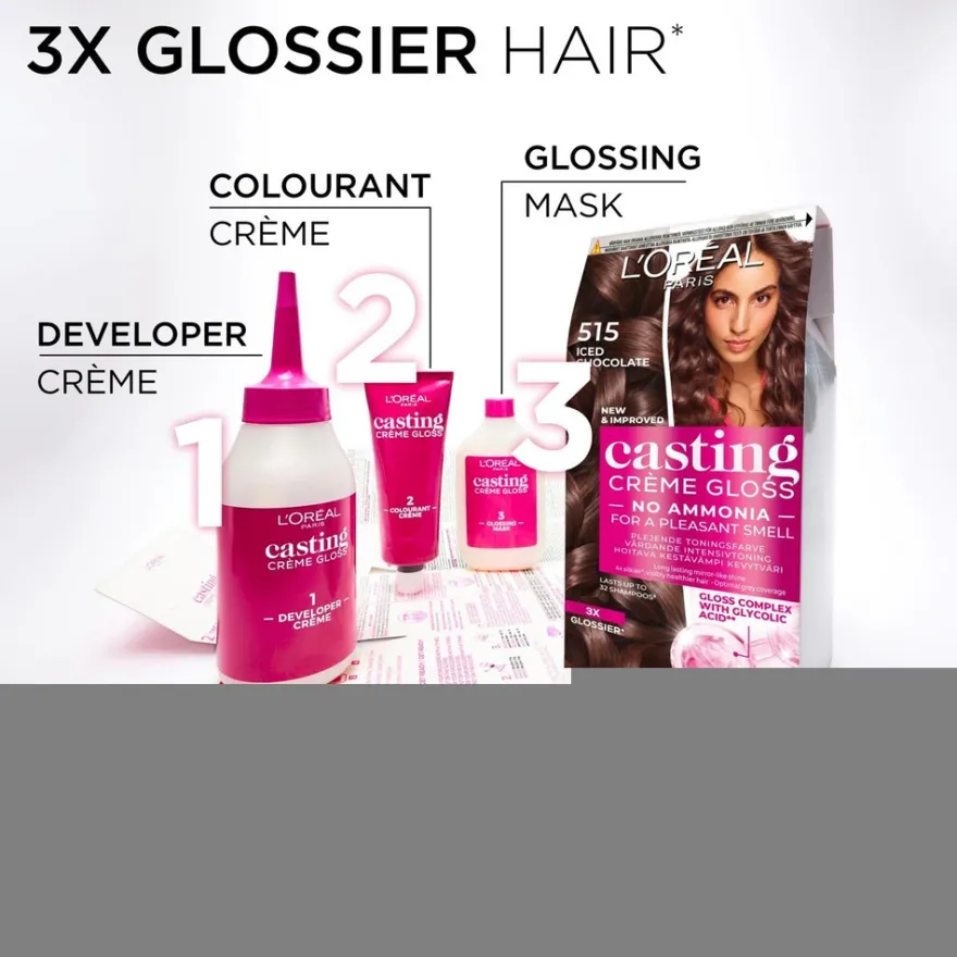 L'Oréal Paris Casting Crème Gloss 400 Brown Keskiruskea kevytväri 1kpl