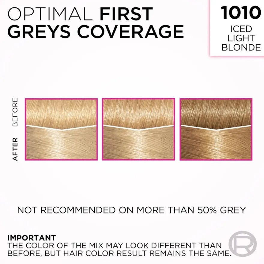 L'Oréal Paris Casting Crème Gloss Glossy Blonds 1010 Iced Light Blonde Kirkas Tuhkanvaalea kevytväri 1kpl
