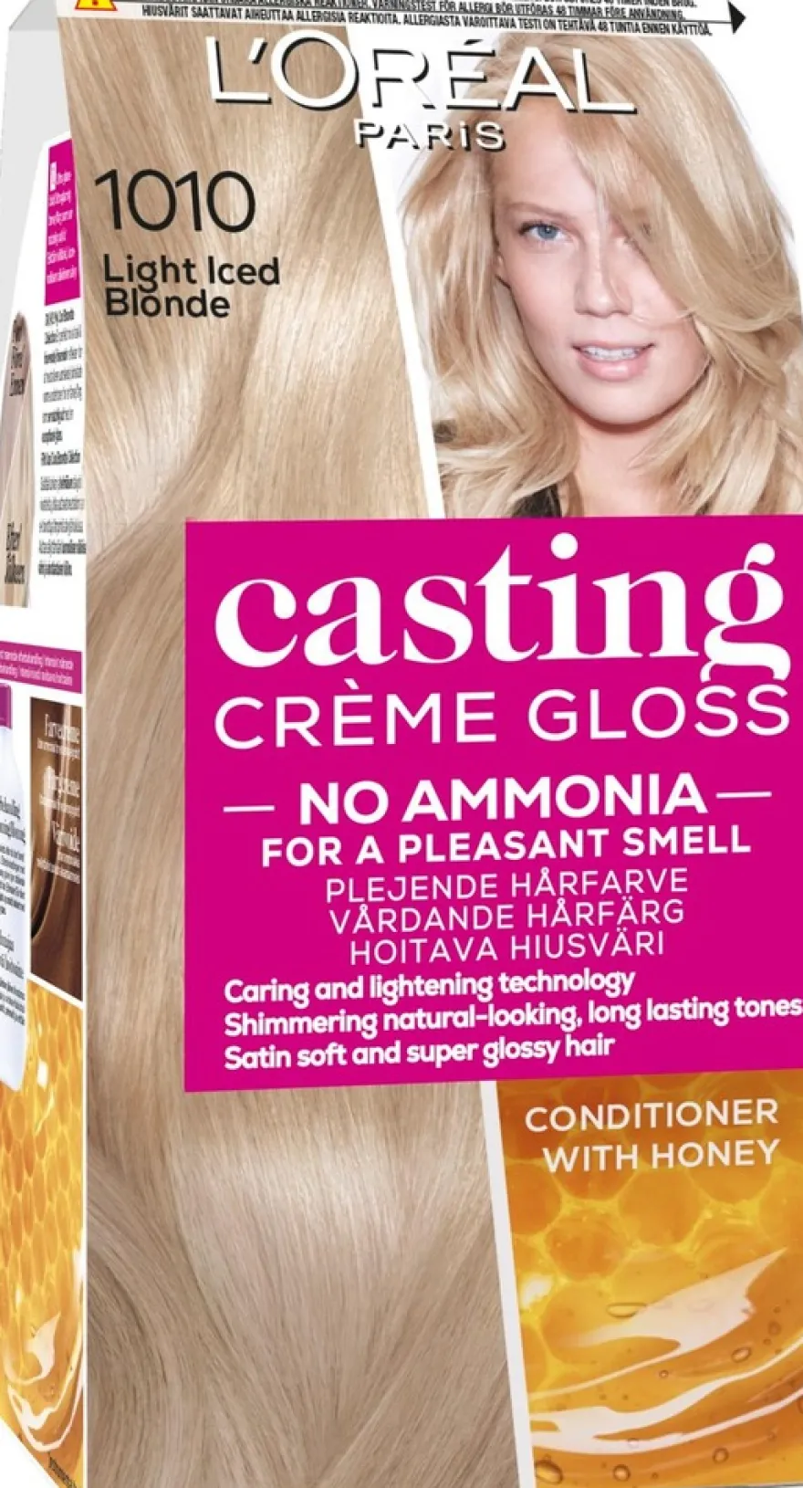 L'Oréal Paris Casting Crème Gloss Glossy Blonds 1010 Iced Light Blonde Kirkas Tuhkanvaalea kevytväri 1kpl