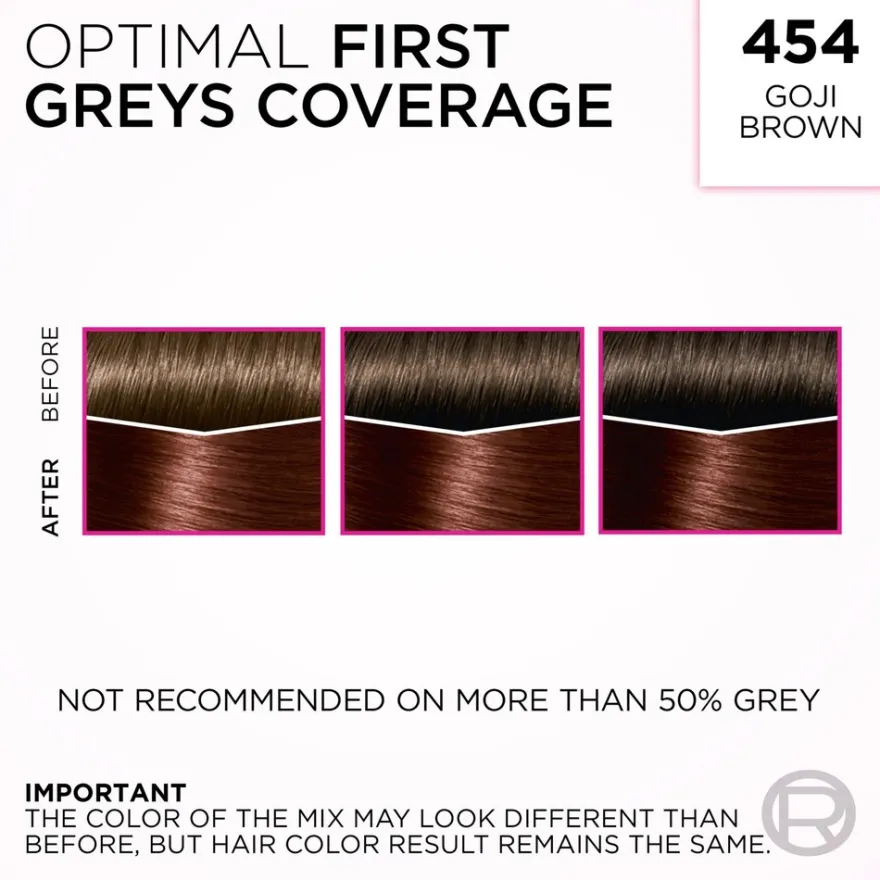 L'Oréal Paris Casting Crème Gloss 454 Goji Brown Kuparinen mahonginruskea kevytväri 1kpl