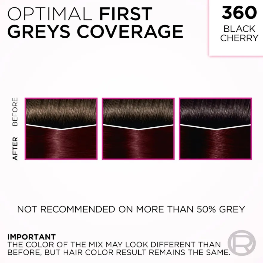 L'Oréal Paris Casting Crème Gloss 360 Black Cherry Tumma Mahonginruskea kevytväri 1kpl