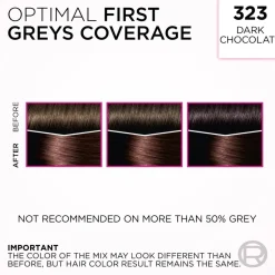 L'Oréal Paris Casting Crème Gloss 323 Dark Chocolate Tummanruskea Helmiäinen kevytväri 1kpl