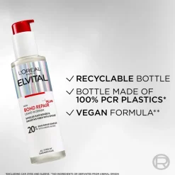 L'Oréal Paris Elvital Bond Repair Serum 150ML hiuksiin jätettävä hoitoaine vaurioituneille hiuksille