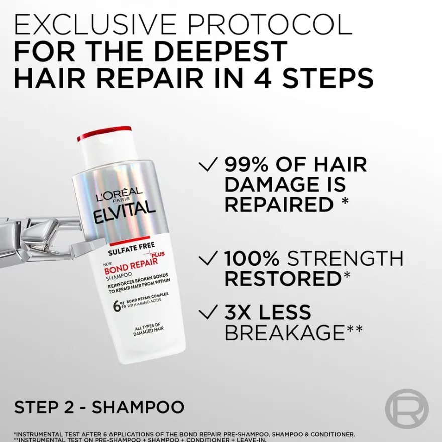 L'Oréal Paris Elvital Bond Repair Shampoo 200ML shampoo vaurioituneille hiuksille ml