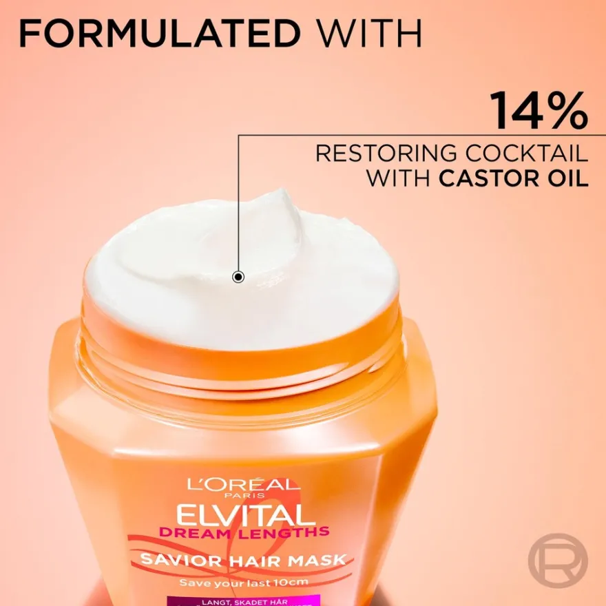 L'Oréal Paris Elvital Dream Length Savior Mask hiusnaamio pitkille, vaurioituneille hiuksille 300ml