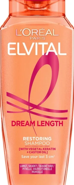 L'Oréal Paris Elvital Dream Length Restoring shampoo pitkille, vaurioituneille hiuksille 250ml