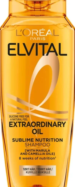 L'Oréal Paris Elvital Extraordinary Oil Shampoo normaaleille ja kuiville hiuksille 250ml