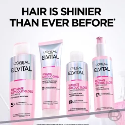 L'Oréal Paris Elvital Glycolic Gloss hiuksiin jätettävä seerumi kiillottomille hiuksille 150ml