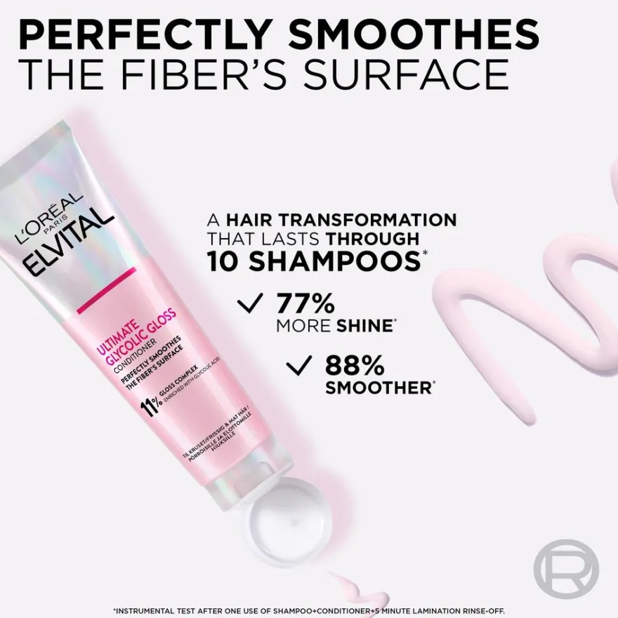 L'Oréal Paris Elvital Glycolic Gloss hoitoaine kiillottomille hiuksille 150ml