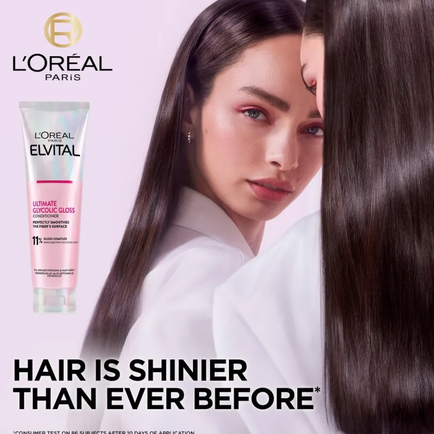 L'Oréal Paris Elvital Glycolic Gloss hoitoaine kiillottomille hiuksille 150ml