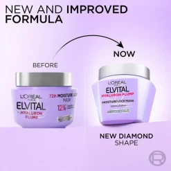 L'Oréal Paris Elvital Hyaluron Plump hiusnaamio kosteutta kaipaaville hiuksille 300ml