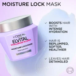L'Oréal Paris Elvital Hyaluron Plump hiusnaamio kosteutta kaipaaville hiuksille 300ml