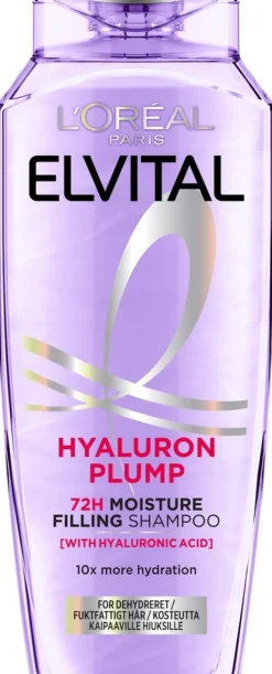 L'Oréal Paris Elvital Hyaluron Plump shampoo kosteutta kaipaaville hiuksille 250ml