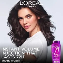 L'Oréal Paris Elvital 250ml Collagen Lifter Shampoo ohuille ja latteille hiuksille