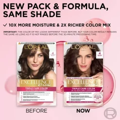 L'Oréal Paris Excellence Creme 4 Brown Tummanruskea kestoväri 1kpl