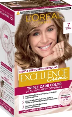 L'Oréal Paris Excellence Creme 7 Blonde Tummanvaalea kestoväri 1kpl