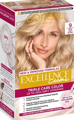 L'Oréal Paris Excellence Creme 9 Very Light Blonde Vaalea kestoväri 1kpl
