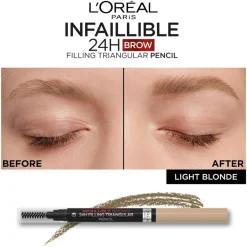 L'Oréal Paris Infaillible Brows 24H Filling Triangular Pencil 1.0 Ebony kulmakynä 1ml
