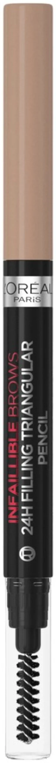 L'Oréal Paris Infaillible Brows 24H Filling Triangular Pencil 1.0 Ebony kulmakynä 1ml