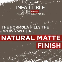 L'Oréal Paris Infaillible Brows 24H Filling Triangular Pencil 1.0 Ebony kulmakynä 1ml