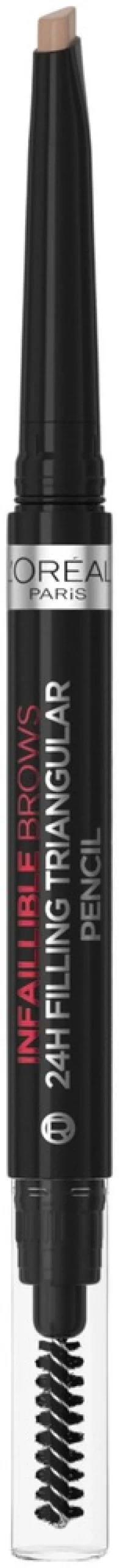 L'Oréal Paris Infaillible Brows 24H Filling Triangular Pencil 1.0 Ebony kulmakynä 1ml