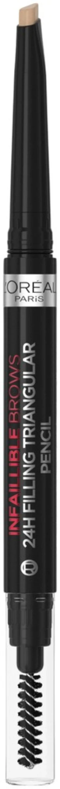 L'Oréal Paris Infaillible Brows 24H Filling Triangular Pencil 1.0 Ebony kulmakynä 1ml
