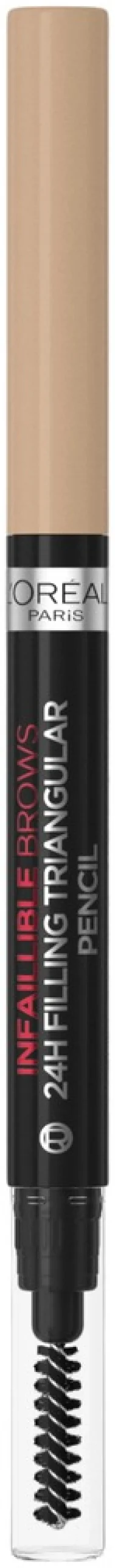 L'Oréal Paris Infaillible Brows 24H Filling Triangular Pencil 1.0 Ebony kulmakynä 1ml