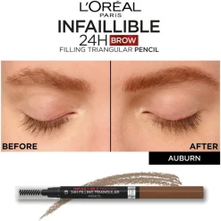 L'Oréal Paris Infaillible Brows 24H Filling Triangular Pencil 1.0 Ebony kulmakynä 1ml