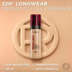 L'Oréal Paris Infaillible Fresh Wear 140 Cool Undertone meikkivoide 30ml