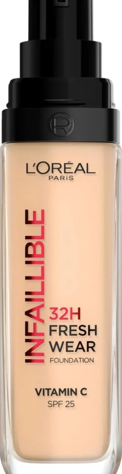 L'Oréal Paris Infaillible Fresh Wear 100 Warm Undertone meikkivoide 30ml