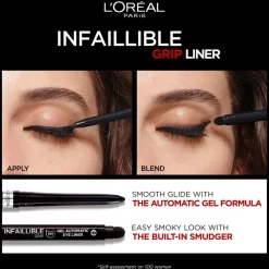 L'Oréal Paris Infaillible Grip 36H Gel Automatic Eyeliner 08 Emerald Green silmänrajausväri 0,3 g