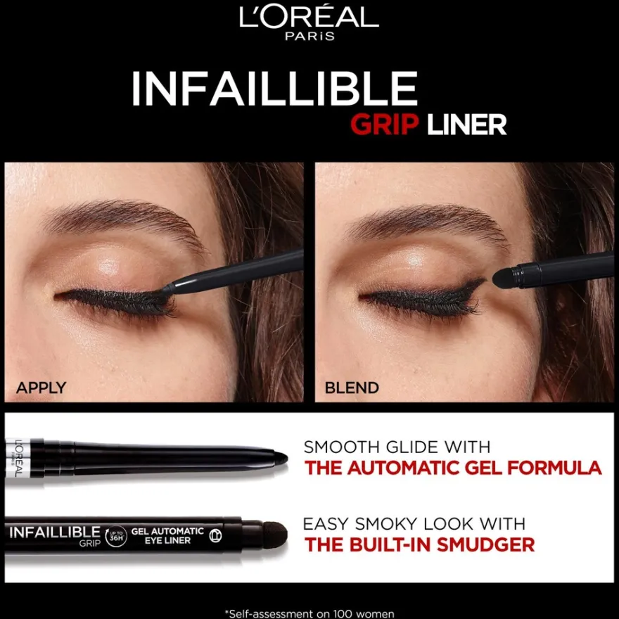 L'Oréal Paris Infaillible Grip 36H Gel Automatic Eyeliner 08 Emerald Green silmänrajausväri 0,3 g
