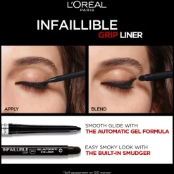 L'Oréal Paris Infaillible Grip 36H Gel Automatic Eyeliner 08 Emerald Green silmänrajausväri 0,3 g