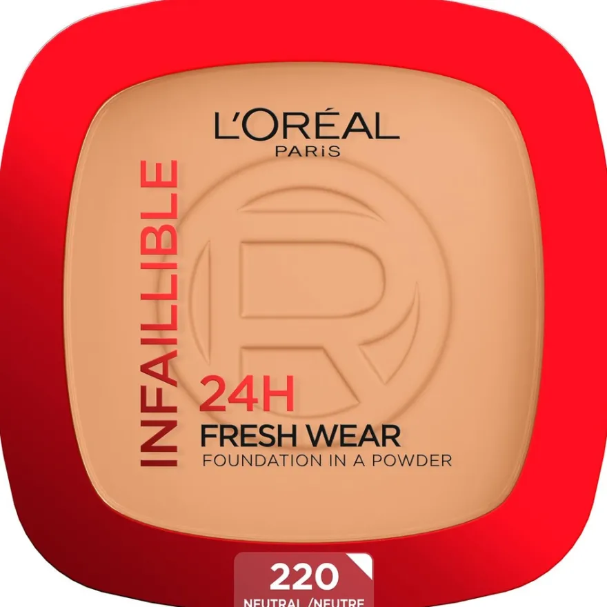 L'Oréal Paris Infaillible 24H Fresh Wear Foundation in a Powder Meikkipuuteri Neutral Undertone 30 ml