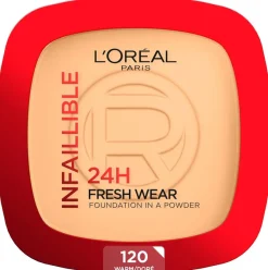 L'Oréal Paris Infaillible 24H Fresh Wear Foundation in a Powder Meikkipuuteri Warm Undertone 30 ml