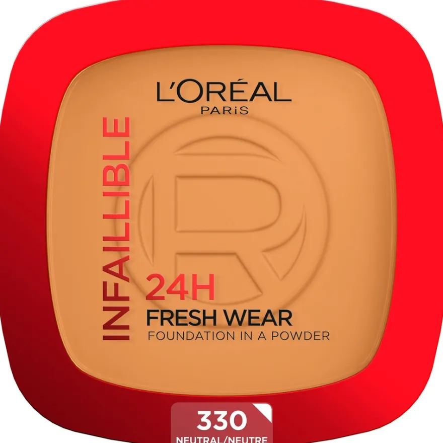 L'Oréal Paris Infaillible 24H Fresh Wear Foundation in a Powder Meikkipuuteri Warm Undertone 30 ml