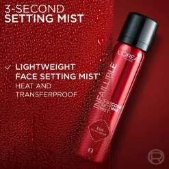 L'Oréal Paris Infaillible 3-Second Setting Mist meikinkiinnityssuihke 75ml