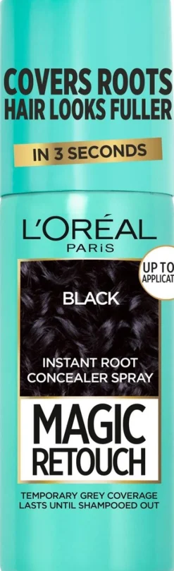 L'Oréal Paris Magic Retouch Black Suihkutettava tyvisävyte 75ml