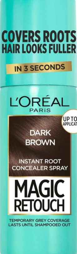 L'Oréal Paris Magic Retouch Dark Brown Suihkutettava tyvisävyte 75ml