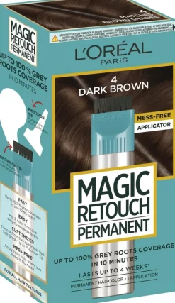 L'Oréal Paris Magic Retouch permanent 4 Dark Brown kestoväri 1kpl