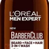 L'Oréal Paris Men Expert Barber Club 3-In-1 Wash Parralle, kasvoille ja hiuksille 200ml