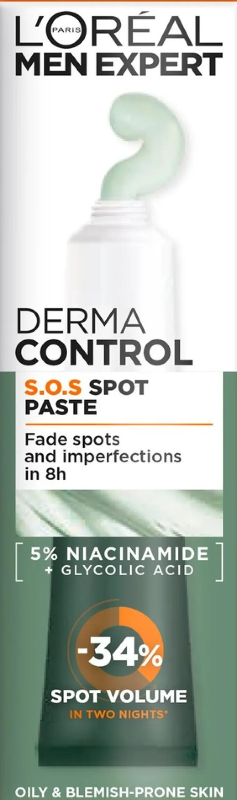 L'Oréal Paris Men Expert Derma Control voide epäpuhtauksiin taipuvaiselle iholle 45 ml