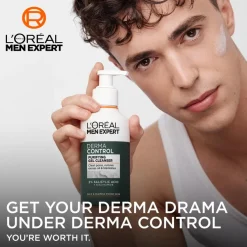 L'Oréal Paris Men Expert Derma Control puhdistusgeeli herkälle iholle 260 ml