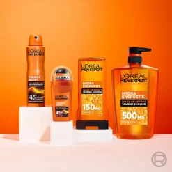 L'Oréal Paris Men Expert Hydra Energetic suihkugeeli normaalille iholle 1000 ml